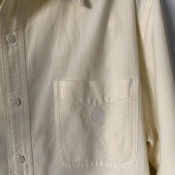 Chaps yellow casual button up shirt - Picture 2 of 8